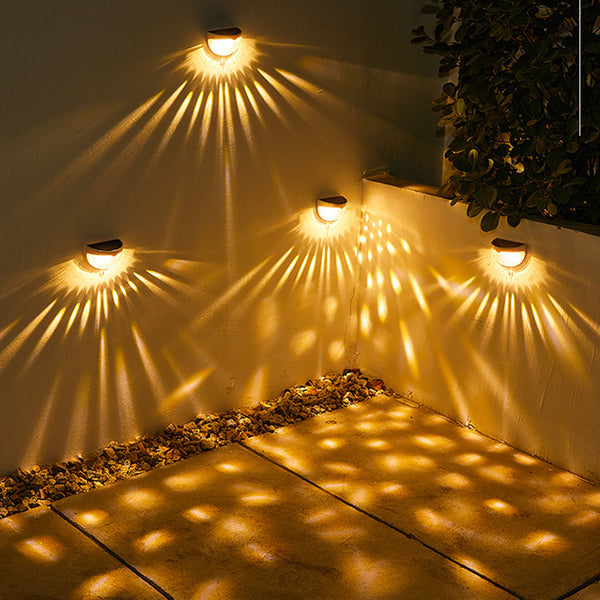 LED Solar Garden Stair Wall Light – Outdoor Decoration and Night Lighting