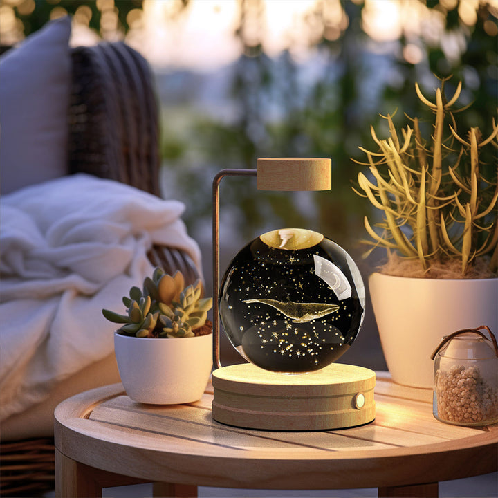 Cosmic Dinosaur Crystal Ball Night Light – Perfect Birthday Gift - Gsolva